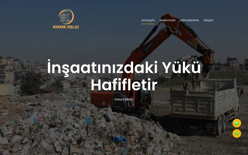 Ankara Moloz web sitesi ekran görüntüsü